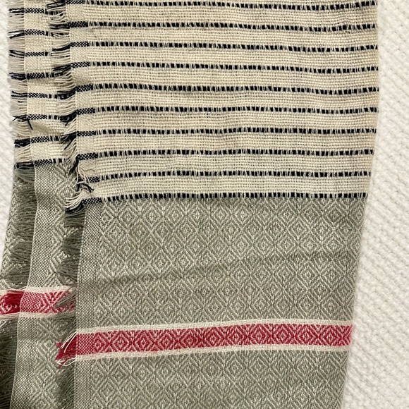 The Paper Store NWT Blanket Scarf Fringe Acrylic Lightweight - Picture 4 of 4